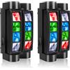 U'King 2PCS Mini Spider Light 80W RGBW Luce a testa mobile LED Spider Beam Illuminazione scenica DMX512 per KTV Disco Party DJ Matrimonio