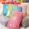 NONE 100-20g Trami e fili di carta di rafia multicolore Coriandoli pieghettati triturati per confezioni regalo fai-da-te e riempimento di cestini