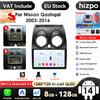 HIZPO Lettore video multimediale per autoradio Android 14 da 9 pollici 8G + 128G 2din per Nissan Qashqai 1 J10 2006-2013 Navigazione GPS BT MirrorLink