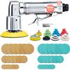 SucceBuy Mini levigatrice pneumatica orbitale 1 "/2"/3 "riscatrice set per lucidatura auto lucidatrice ad aria ad alta velocità