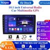 HIZPO 8G + 128G AI Voice 2Din Android Car Multimedia Video Player 10.1 pollici AutoRadio universale navigazione GPS WIFI RDS lettore DVD BT Cam