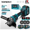 Yofidra Smerigliatrice Angolare Brushless YOFIDRA 125mm M14, Macchina da Taglio Elettrica Senza Fili, Utensile Elettrico Compatibile con Batterie Makita