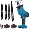 NONE Sega alternativa elettrica a batteria da 100mm 3000 giri/min sega elettrica per utensili da taglio per legno in metallo a velocità variabile per batteria Makita 18V