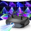 U'King 100W Proiettore di Luci RGB per DJ e Feste, Proiettore LS con Animazione 3D, Controllo DMX per Natale e Halloween