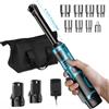 SEESII Chiave a Cricchetto Estesa 6' 3/8" Chiave Elettrica Senza Fili 55Nm 12V Chiave Angolare Ricaricabile per Riparazione Auto con 2 Batterie