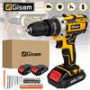 Gisam Gami 25 + 3 Cacciavite elettrico dinamometrico 2 marce Trapano elettrico a batteria Utensile elettrico per driver di alimentazione wireless multifunzionale