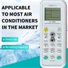 NONE K-1028E Telecomando universale per climatizzatore A/C, adatto per Haier, Geli, Hitachi, Panasonic, Sharp, Gree, Midea, Bosch, Tosh
