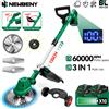 NEWBENY Tagliaerba Elettrico Brushless 60000RPM, Decespugliatore con Lunghezza Regolabile, Attrezzo da Giardino Compatibile con Batteria Makita 21V