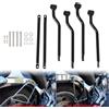 NONE Per Kawasaki Honda Yamaha Suzuki Harley Moto Nero Borsa da sella universale Barre di supporto Supporti Staffa Bagagli laterali