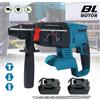Magnitt Trapano a percussione elettrico senza spazzole da 26 mm Utensile elettrico per trapano a percussione a percussione a percussione a batteria multifunzionale per batteria Makita 18V
