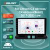OSSURET Autoradio Android Auto per Citroen C3/C3 Aircross 2017-2023 C4/C4 Aircross, lettore multimediale 4G, autoradio GPS stereo, AI Carplay