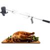 NONE Nuovo grill elettrico per barbecue, girarrosto con cavo lungo 120 cm, kit girarrosto per barbecue all'aperto