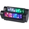 DJ AiK Luci DJ a testa mobile LED Spider 80W RGBW Luci da palcoscenico Attivato dal suono DMX-512 per feste Pub Evento di nozze Club Carnevale Festiva