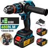 Gisam 480N.M Trapano a percussione elettrico senza spazzole Trapano a batteria 13mm Cacciavite elettrico Driver fai da te Utensile elettrico per Makita 18V Batteria Pin