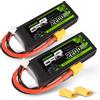 NONE Batteria Lipo OVONIC 2S 7,4 V 2200 mAh 50C con connessione XT60 compatibile con RC 1/16 o 1/14 RC aereo auto barca Quadcopter