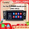 NONE Autoradio Android 15 da 7'' con Carplay per Fiat Grande Punto Linea 2005-2013, Lettore Multimediale 2 Din, Stereo con 4G LTE