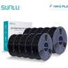 SUNLU Filamento 3D SUNLU PLA 1,75 mm 10 rotoli 1 kg ben avvolto con bobina riutilizzabile Filamenti PLA per stampante 3D per la maggior parte delle stampanti 3D FDM