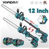 YOFIDRA 12 pollici 7000W Brushless Telescopico Palo Motosega Elettrica Branello Alto Sega Giardino Strumento di Potatura Per Makita 18V Batteria Spille