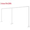 NONE 3x6m/10x20ft Metallo Arco di Nozze Stand Heavy Duty Fotografia Sfondo Tenda Cornice Palloncino Decorazione di Fiori Cremagliera Supporto per Piante