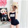 NONE Costume da ginnastica per ragazza della scuola giapponese Costume da bagno blu navy Kawaii Costumi da bagno Cosplay Abiti anime carini sexy Tuta Set da festa in piscina da spiaggia