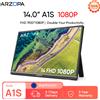 ARZOPA Monitor portatile da 14 pollici 1080P FHD IPS con USB C HDMI Secondo schermo esterno per Mac/Laptop/PC/Switch/PS/Xbox A1S