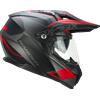 CGM Casco Trail CGM 666G Twin Ranger - Nero Rosso