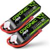 NONE Batteria Lipo OVONIC 3s 3000mAh 50C 11.1V Lipo con connettore Dean Style T per RC Avion Elicoptère Voiture Camion Truggy Hobby DI