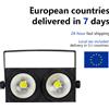 aicpose DMX 2x100W Blinder Illuminazione Effetto di illuminazione scenica Club Show Night DJ Discoteca, Illuminazione scenica
