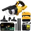 DWiusty Aspirapolvere senza fili costruzione industriale aspirapolvere portatile a secco per uso domestico utensili elettrici ricaricabili per batteria DeWalt 20V