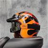 orz Casco moto retrò semiaperto ORZ Retro Cruising 3/4 Casco da coppia Coffee Shop Cappello da moto
