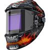 ARCCAPTAIN Maschera per saldatura ARCCAPTAIN Oscuramento automatico Casco per saldatura a energia solare a grande schermo 1/1/1/1 con sensore a 4 archi per taglio ad arco TIG MIG