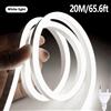 NONE 10M/20M Luce al neon in silicone morbido Strisce LED 220V Alto Lumen Nastro LED Nastro a diodi impermeabile Luce esterna per la decorazione domestica