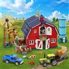 HOGOKIDS Set da costruzione per fienile agricolo con luce, con mulino a vento, trattore, cavalli, animali, kit di mattoni giocattolo da costruzione per fienile grande per adulti e adolescenti 8+