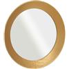 NONE Specchio rotondo dorato Keops 80 cm