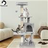 Passerscat Cat Tree Cat Tower con giocattolo per gatti da interni Multi-livello con tiragraffi Cat House Accogliente Condo imbottito Top Appendiabiti