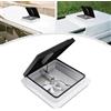 Bymaocar 420x420mm RV Sfiato sul tetto Lucernario Quadrato Roulotte Sfiato sul tetto Push-pull Finestra Camper Camper Ventilazione Ventilatore di scarico con rete per insetti