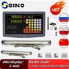 aoedro Nuovo SDS2MS Lettura digitale DRO a 2 assi Display AC110V/220V e 2 pezzi Encoder scala lineare 100-1000mm per fresatrice tornio