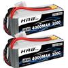 hrb Batteria Lipo HRB 6S 22.2V 4000mah Batteria drone RC 100C con connettore XT90 per auto RC camion aereo RC 550 700 elicottero