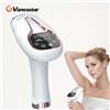 Vancostar Epilatore laser touch per donne e uomini 999900 Flash at Home Dispositivo per la depilazione IPL indolore per tutto il corpo Bikini Trimmer