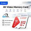 Orico Scheda di Memoria ORICO SDXC TF 180MB/S UHS-I U3 Classe 10 V30 A1 per Registrazione Video 4K, Droni, Action Cam e Dispositivi Mobili