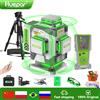Huepar ZK04CG-L Livello laser a linee incrociate 4D ±2mm Strumento autolivellante con raggio verde a 16 linee ad alta precisione con batteria agli ioni di litio da 8000 mAh