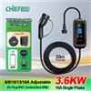 KOLANKY Caricatore EV Portatile Chiefleed 16A 3.6KW Tipo 2 con Ritardo Temporizzato 1-15 Ore, Controllo WiFi Tramite App Tuya, Impostazione Tempo di Ricarica per Auto Elettriche, Cavo da 20M, Spina Schuko per