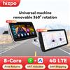 HIZPO Autoradio Hizpo con Carplay e Android Auto, Schermo Touch Rotante, Lettore Multimediale Universale 1 Din, MP5 GPS, 8 Core 7862S RDS