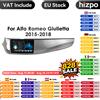 HIZPO Lettore multimediale autoradio Android 14 per Alfa Romeo Giulietta 2015 - 2018 Unità principale stereo Carplay Schermo Android Auto No 2din