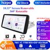 HIZPO 10.33 ''360 ° girevole 1 Din AutoRadio GPS per lettore multimediale universale per auto Stereo 1DIN Video Autoradio Carplay 4G unità principale