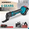 YOFIDRA Sega Elettrica Oscillante Strumento Multifunzione Cordless Trimmer Pala Macchina da Taglio per la Lavorazione del Legno Per Makita Batteria Spille