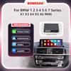 BONROAD CarPlay Android auto per BMW NBT EVO 1 2 3 4 5 6 7 serie X1 X3 X4 X5 X6 MINI F56 F15 F16 F25 F26 F48 F10 F22 F20 F30