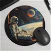Mairuige Tappetino per mouse rotondo da viaggio spaziale Tappetino da scrivania antiscivolo Accessori da scrivania Computer desktop Tappeto Pc Gamer Gamepad Mousepad Gaming