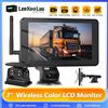 podofo Leekooluu 7 "IPS HD Display Monitor per auto telecamera di retromarcia solare Wireless grandangolare IP68 impermeabile registrazione in Loop funzione BSD