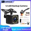 LeeKooLuu Telecamera per retromarcia per auto 12LED Visione notturna Sistema di parcheggio automatico per retromarcia Telecamera di backup per retromarcia automatica universale impermeabile